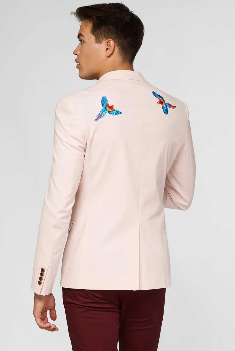 Heren OppoSuits Deluxe Blazers|Zomer Blazers|Tropical - Birdie - Soft Pink