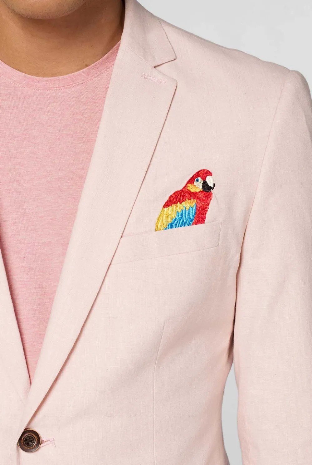 Heren OppoSuits Deluxe Blazers|Zomer Blazers|Tropical - Birdie - Soft Pink