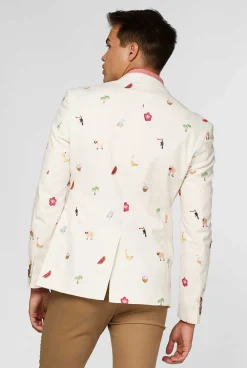 Heren OppoSuits Zomer Blazers|Deluxe Blazers|Tropical - Summer Icons - Off White
