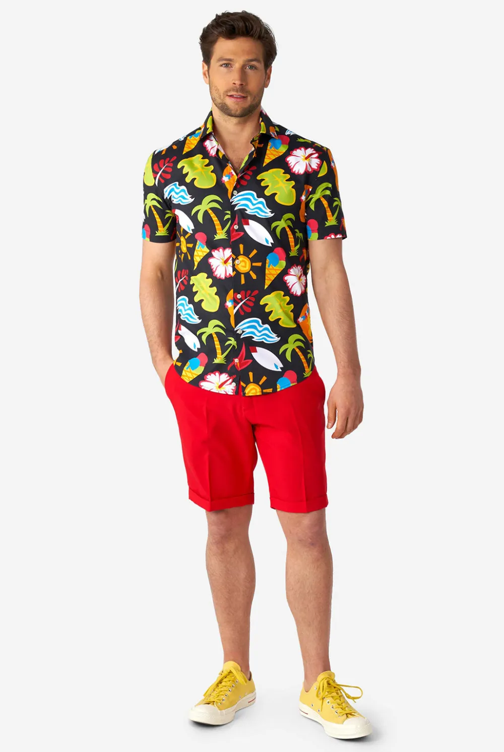 Heren OppoSuits Casual Overhemden|Zomer Overhemden|Tropical Thunder