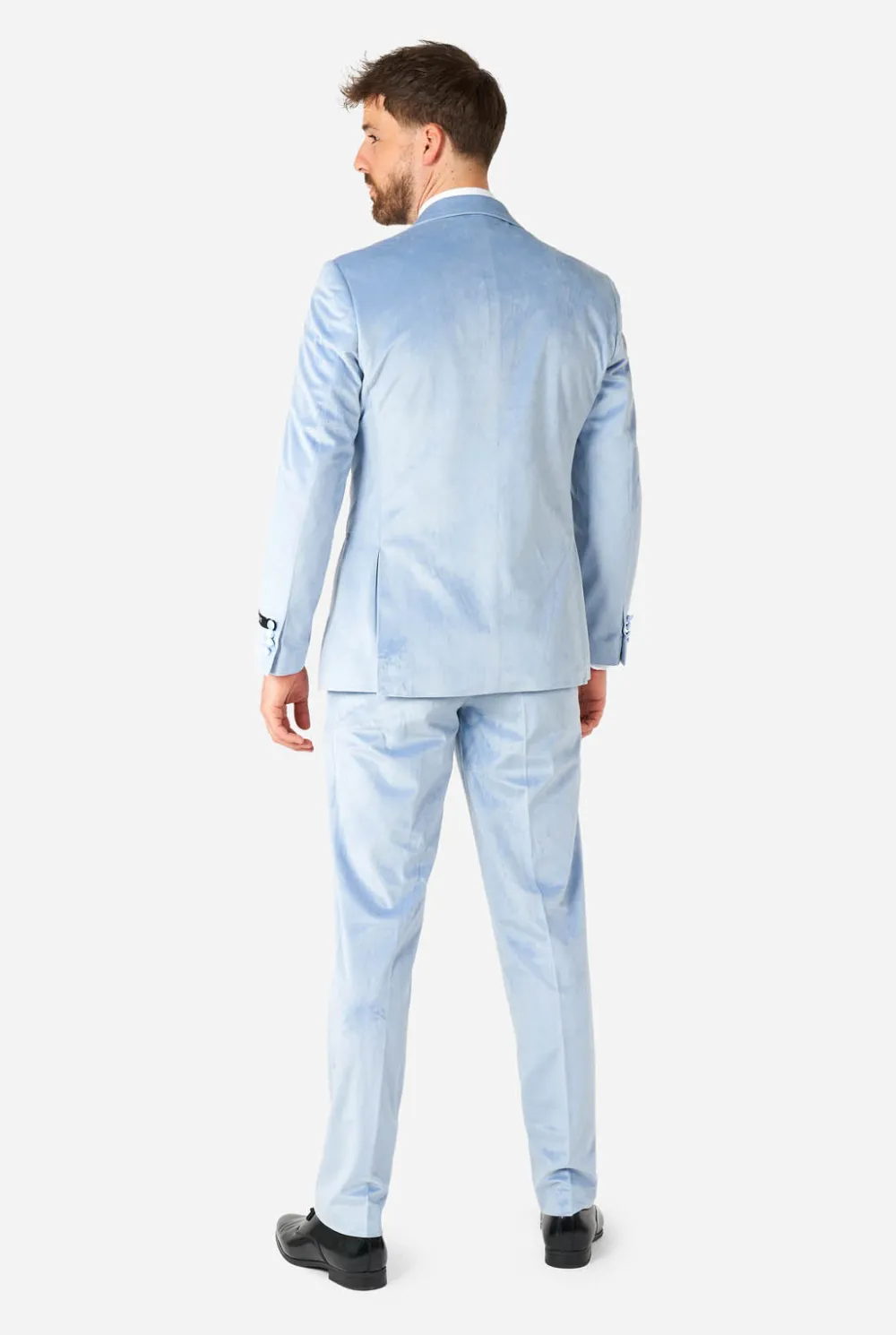 Heren OppoSuits Kerst Smokings|Vintage Blue Velvet