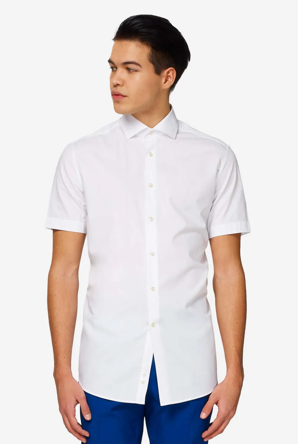 Heren OppoSuits Zomer Overhemden|Effen Gekleurde Overhemden|White Knight