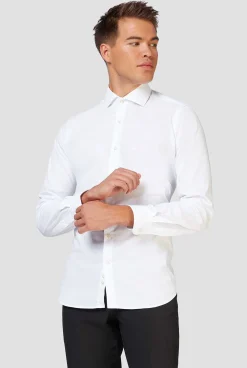 Heren OppoSuits Effen Gekleurde Overhemden|White Knight
