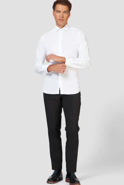 Heren OppoSuits Effen Gekleurde Overhemden|White Knight