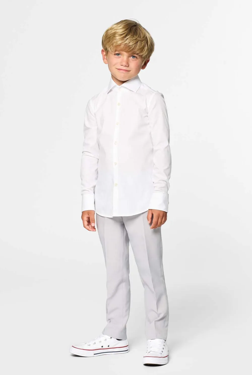 OppoSuits Effen Gekleurde Overhemden|White Knight