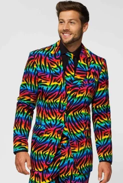 Heren OppoSuits Vrijgezellenfeest Pakken|Pride Pakken|Wild Rainbow