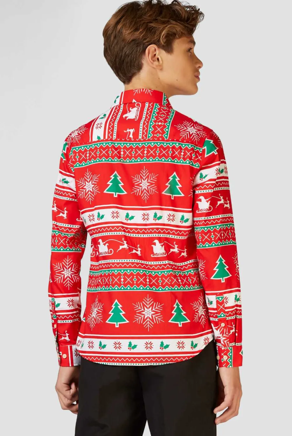 OppoSuits Casual Overhemden|Kerst Overhemden|Winter Wonderland