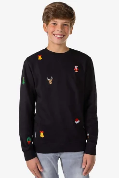 OppoSuits Sweaters|X-Mas Icons - Black