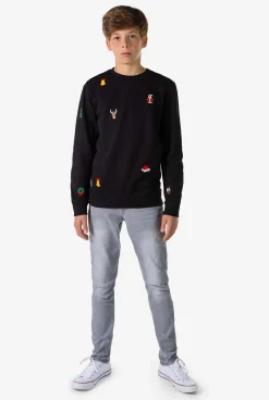 OppoSuits Sweaters|X-Mas Icons - Black