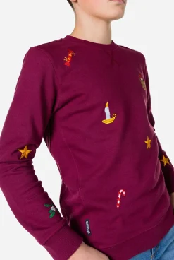 OppoSuits Sweaters|X-Mas Icons - Burgundy
